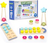Joc din lemn - Numara si potriveste