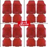 Covorase Auto Universale Rosii 4 Bucati (3+1 Gratis) - Set Presuri Interior Aluminiu Fata Spate