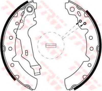 Set saboti frana TOYOTA COROLLA Liftback (E11) (1997 - 2002) TRW GS8603 foto