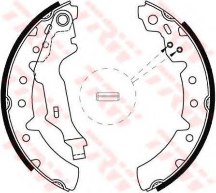 Set saboti frana TOYOTA COROLLA Liftback (E11) (1997 - 2002) TRW GS8603