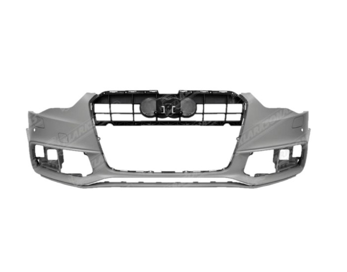 Bara fata AUDI A5/S5 (B8), 10.2011-08.2016 model S-Line,cu 2 gauri pentru Senzori de parcare (PDC), cu locas pt spalator; grunduit,
