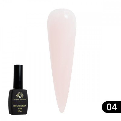 Gel de constructie UV, Magic-Extension, Global Fashion, 12 ml, Nude perlat, 04 foto