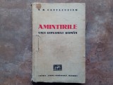 AMINTIRILE UNUI DIPLOMAT ROMAN de N.B. CANTACUZINO , 1944