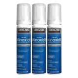 Minoxidil 5% Spumă Kirkland pentru bărbați, Tratament pentru creșterea părului, 3 flacoane
