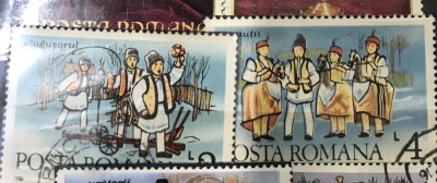 (T) Timbre Serii Romania Uratori foto