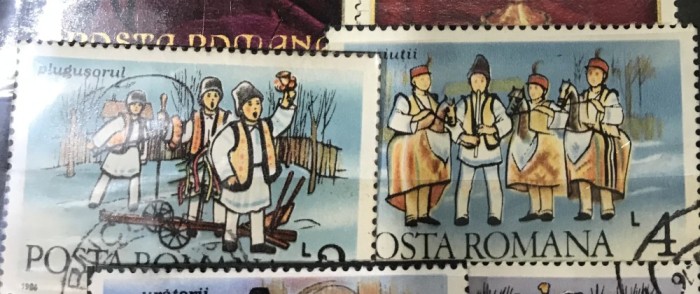 (T) Timbre Serii Romania Uratori