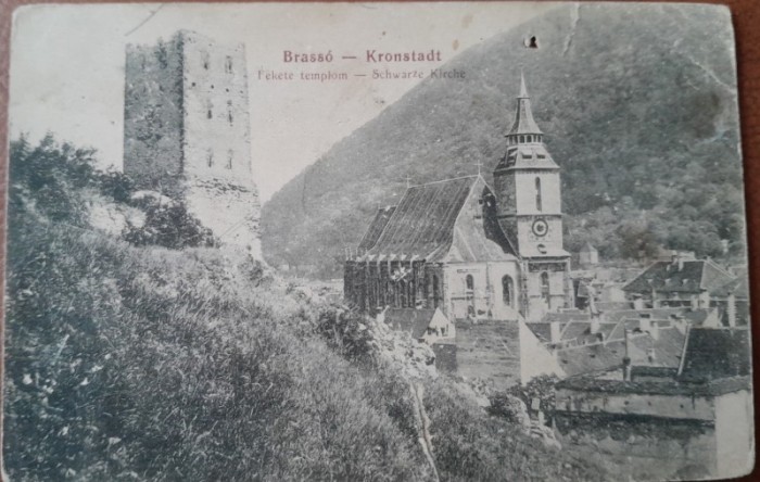 Carte postala, Brasov, 1912