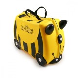 Valiza pentru copii Ride-On Bernard Trunki, Galben, 46 cm