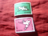Serie San Marino 1964 - Sport - Campionatul European Baseball , 2 valori, Nestampilat