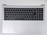 Carcasa superioara cu tastatura palmrest Laptop, Acer, Lite 16 AL16-54P, N25WB3, 6B.D75NI.001, 6BD75NI001, NC2101120X, argintie, layout US