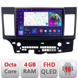Navigatie Android Mitsubishi Lancer 2008+ QLED 4GB+64GB CarPlay
