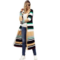 A737-191 Cardigan lung cu model multicolor