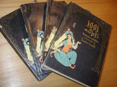 1001 DE NOPTI. BASME ARABE ISTORISITE DE EUSEBIU CAMILAR ( 4 volume ) * foto