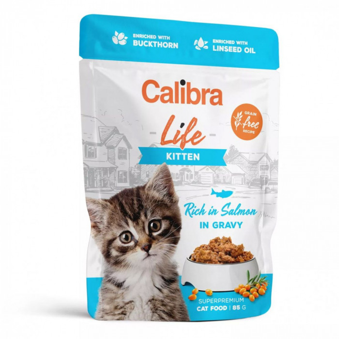Calibra Cat Life Kitten Somon &icirc;n sos 85 g