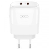 Cumpara ieftin Incarcator Retea XO Design L140, 35W, 3A, 2 x USB-C, Alb