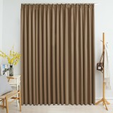 Gossi draperie opaca, gri taupe, 290 x 245 cm, cu carlige