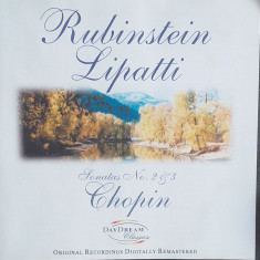 CD original Chopin Sonata 2 Op 35 Rubinstein Sonata 3 Op 58 Lipatti