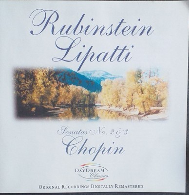 CD original Chopin Sonata 2 Op 35 Rubinstein Sonata 3 Op 58 Lipatti foto