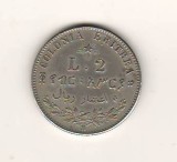 SV * COLONIA ERITREA / Italia 2 LIRE 1896 * REPLICA 9.6 GRAME 27 mm * AUNC+, Asia, Nichel