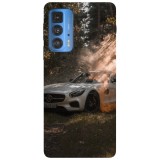 Husa compatibila cu Motorola G51 model Mercedes AMG GT S, Silicon, TPU, Viceversa, Transparent, Carcasa