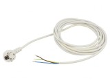 Cablu de Alimentare 3x0,75mm2 cu Ștecăr &icirc;n Unghi 5m