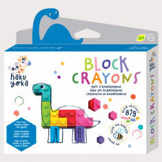 Creioane cerate interconectabile Block Crayons - Dinozaur Brachiosaurus, Haku Yoka