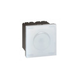 Self-contained pilot light Mosaic - cu high power albastru LED - 2 module - alb, Legrand