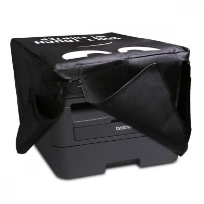 Husa pentru imprimanta Brother DCP-L2530DW/DCP-L2550DN/MFC-L2710DN, Kwmobile, Negru/Alb, Textil, 48254.01 foto