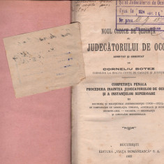 Noul codice de sedinta al judecatorului de ocol Corneliu Botez III 1922