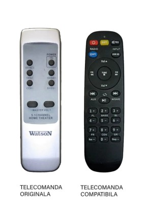Telecomanda inlocuitoare pentru boxa Watson AS5451 compatibil cu originalul (656) foto