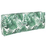 VidaXL Pernă pentru spătar din paleți model frunze 120 x 40 x 12 cm