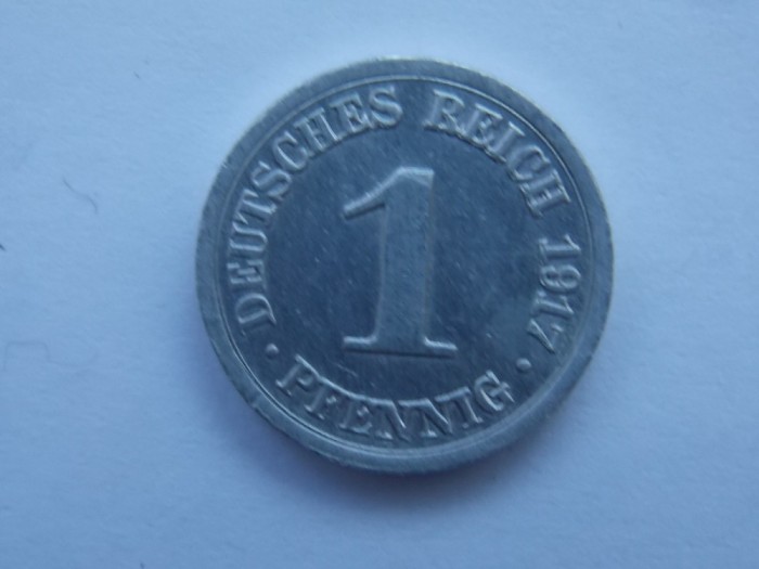 1 PFENNIG 1917-D GERMANIA