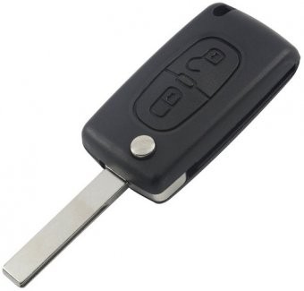Carcasa cheie Topautochei&reg; pentru Peugeot 107 207 307 307S 308 407 607 cu 2 butoane /LAMELA HU83