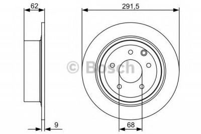 Disc frana NISSAN JUKE (F15) (2010 - 2016) BOSCH 0 986 479 C60 foto