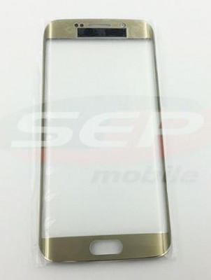 Geam cu OCA Samsung Galaxy S6 Edge / SM-G925 GOLD foto