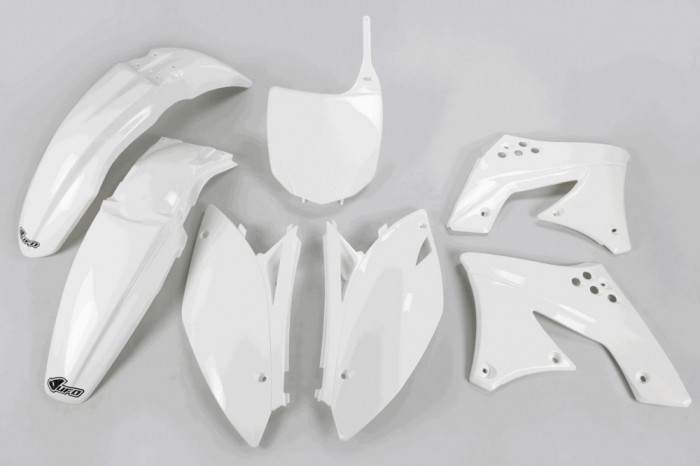 MBS Kit plastice albe Kawasaki KX F 250 2009, KX F 250 2012, Cod Produs: KAKIT212047