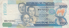 FILIPINE 1000 piso 2009 VF foto