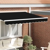 VidaXL Valanță de marchiză pentru cadru de 2.5 m Neagră 2.3x0.2 m