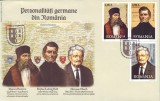 2007 Romania, FDC Personalitati germane din Romania LP 1779, plic prima zi, Romania de la 1950, Oameni