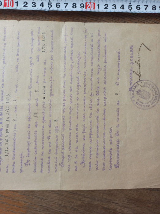 CERNAUTI, 1926- DOCUMENT REVIZOR SCOLAR