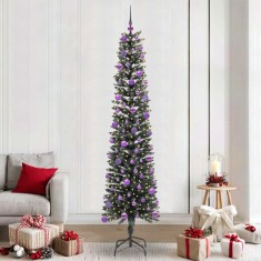 vidaXL Brad de Crăciun artificial cu 300 LED Verde 58 x 58 x 240 cm 3395970