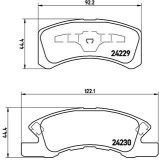 Set placute frana,frana disc HYUNDAI SANTA FE II (CM) (2005 - 2012) KRIEGER 0950006483