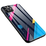 Husa TPU OEM Color Glass4 pentru Apple iPhone 11 Pro Max, cu spate din sticla, Multicolor