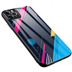 Husa TPU OEM Color Glass4 pentru Xiaomi Redmi Note 9 Pro / Xiaomi Redmi Note 9S, cu spate din sticla, Multicolor