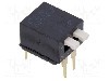 Intrerupator DIP, 2 pozitii, montare THT, 2 sectiuni, C&amp;K - BPA02B