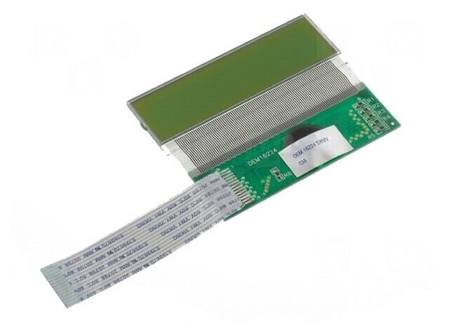 Afişaj LCD Alfanumeric 16x2 STN Pozitiv 23.3x66.6mm