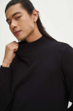 Cumpara ieftin Medicine pulover barbati, culoarea negru, light, cu turtleneck