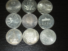 Colectie monede argint Germania 10 marci - II foto