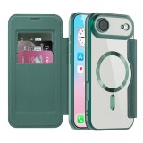 Husa iPhone 17 Air Asteroid GSM SmartMag Book Case, verde