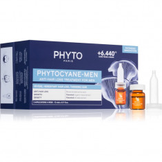 Phyto Phytocyane Men Treatment tratament pentru stimularea creșterii părului și anti-cădere 12x3.5 ml